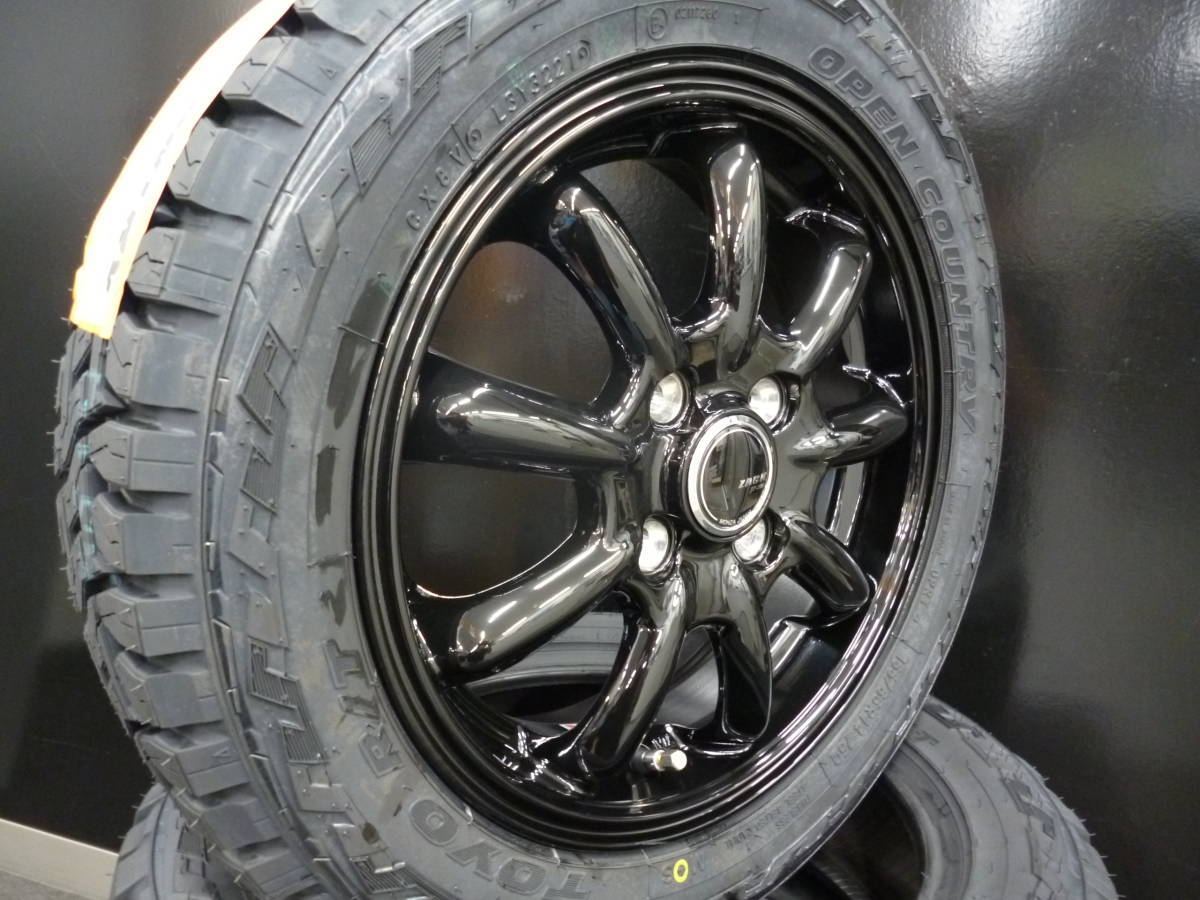 TOYOオープンカントリーR/T☆155/65R14セット☆アゲバンアゲトラ