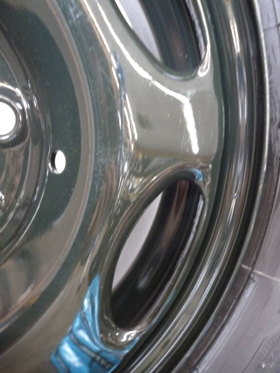 マッドスターM/Tホワイトレター☆155/65R13スチールセット☆サンバー