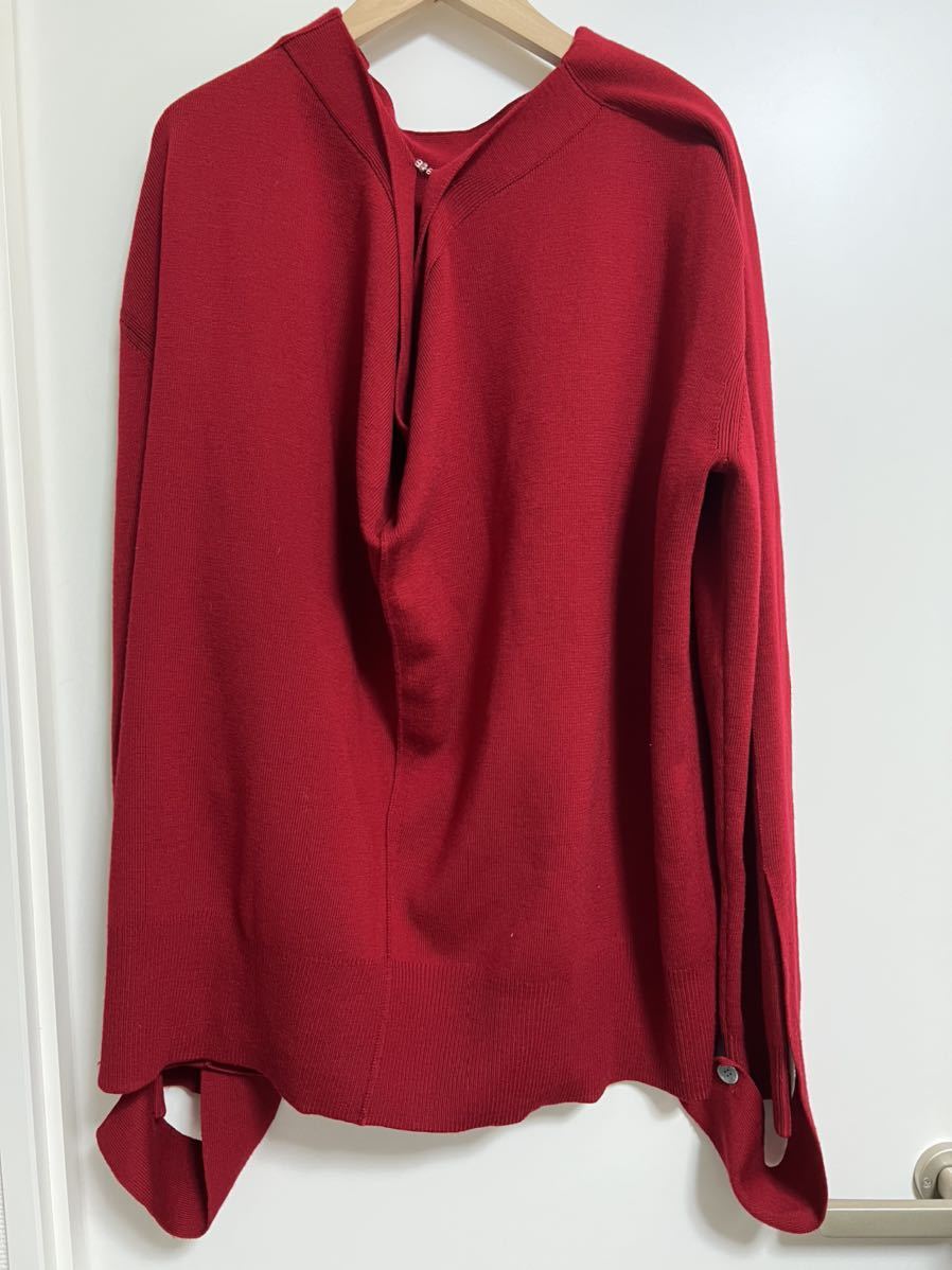 IRENE I Rene Merino Wool Knit Topsmelino wool knitted red 22925