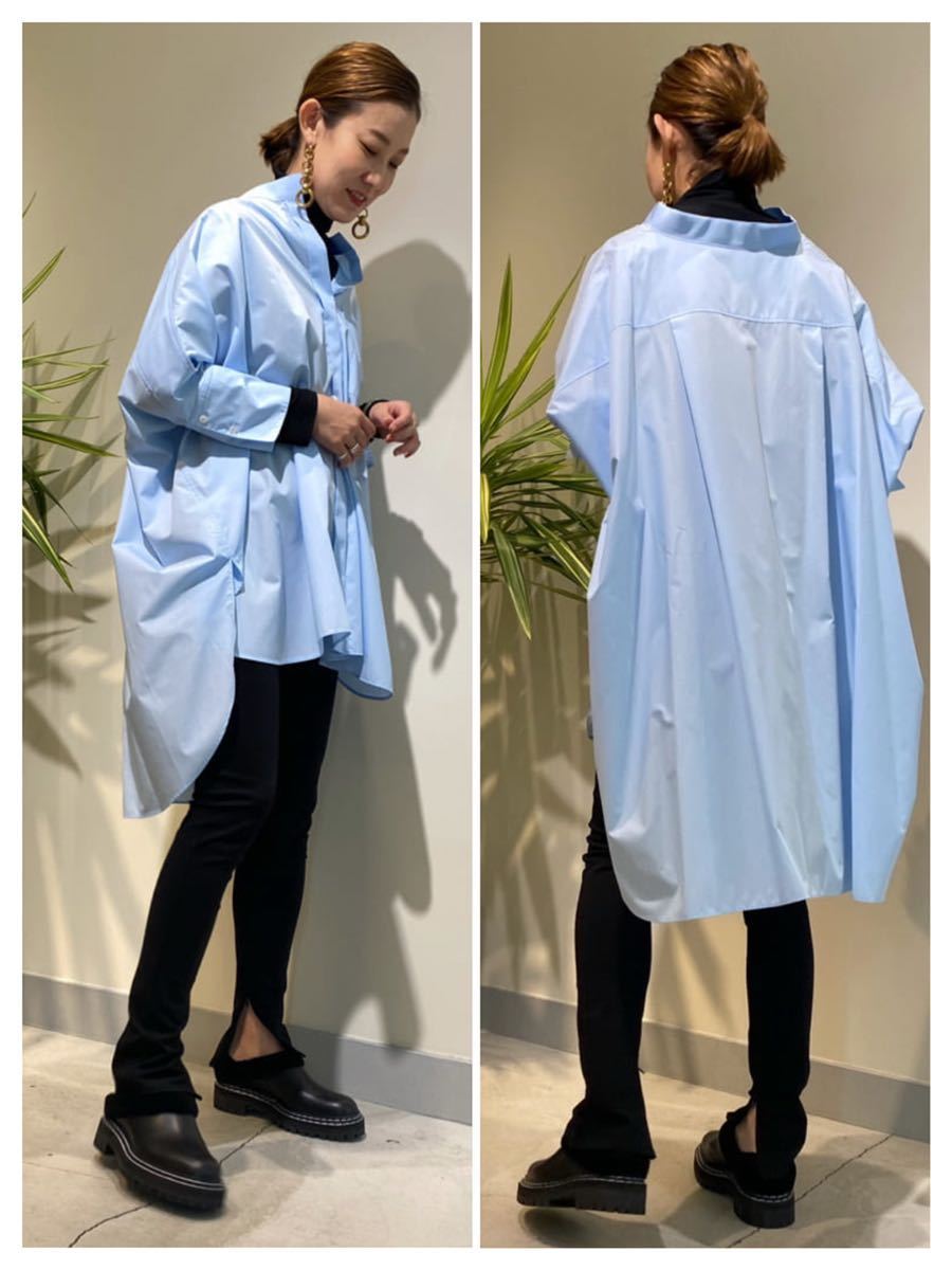 {LE PHIL}T|C Broad shirt le philru Phil Easy care Broad blouse tunic blouse shirt tunic blue 2294