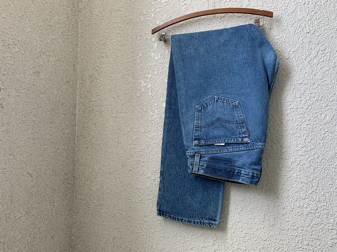 グッドカラー!!USA製ビンテージLevi'sリーバイス501後染めインディゴデニムパンツW36アメリカ製アメカジストリートジーンズnr506