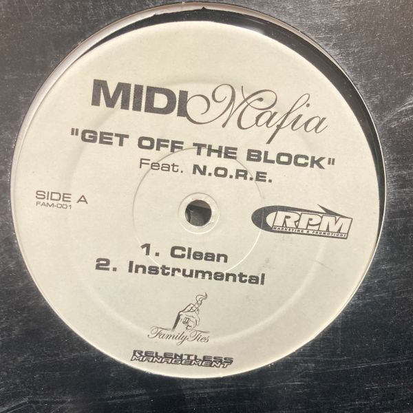 12inchレコード　 MIDI MAFIA / GET OFF THE BLOCK feat. N.O.R.E._画像1