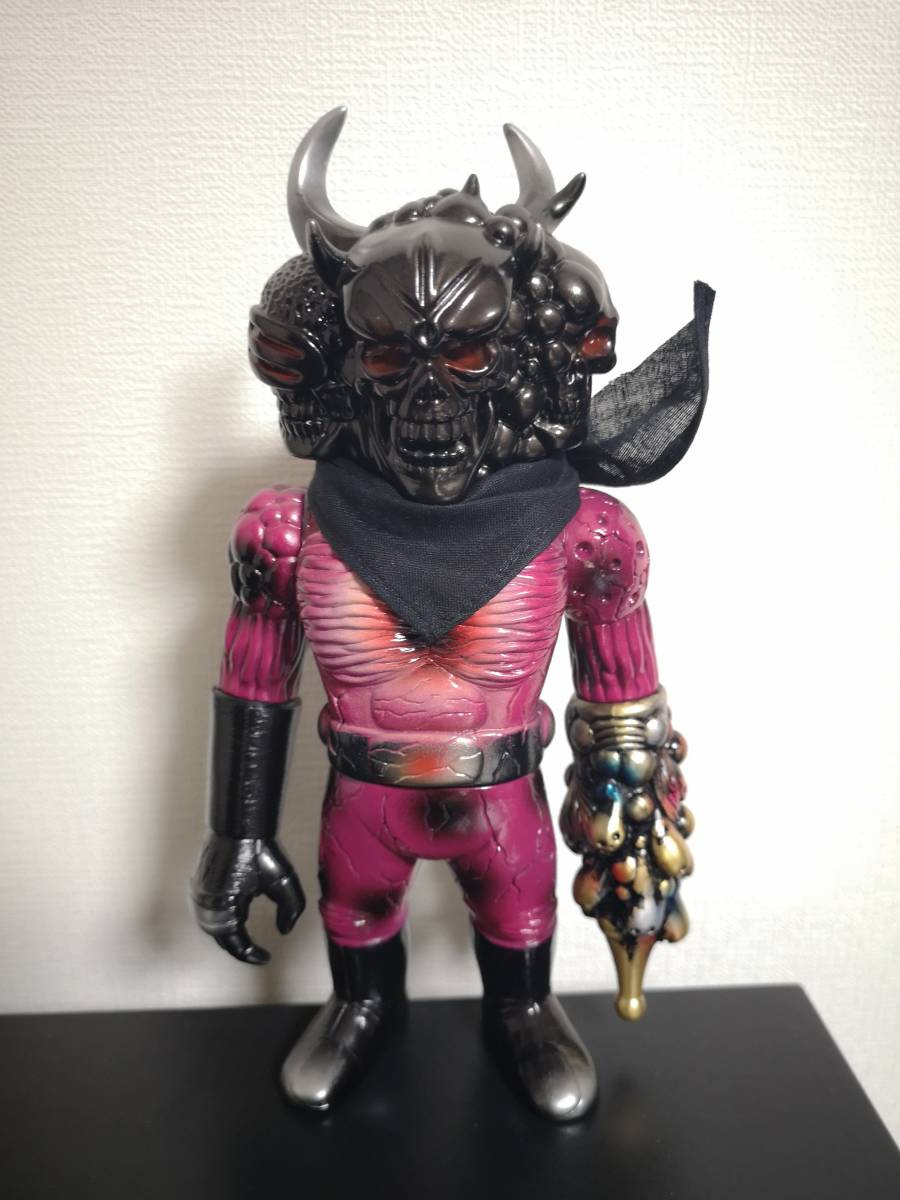 REALHEAD SKULL TOYS ドクロックスマン ソフビ 黒成型 パープル REALHEAD SKULL TOYS ドクロックスマン ソフビ 黒成型 パープル