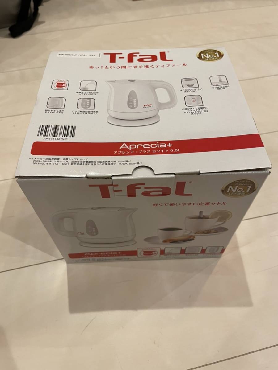 新品未使用品 T-fal ティファール 電気ケトル 0.8L　KO6301JP アブレシア・プラス・ ホワイト_画像2