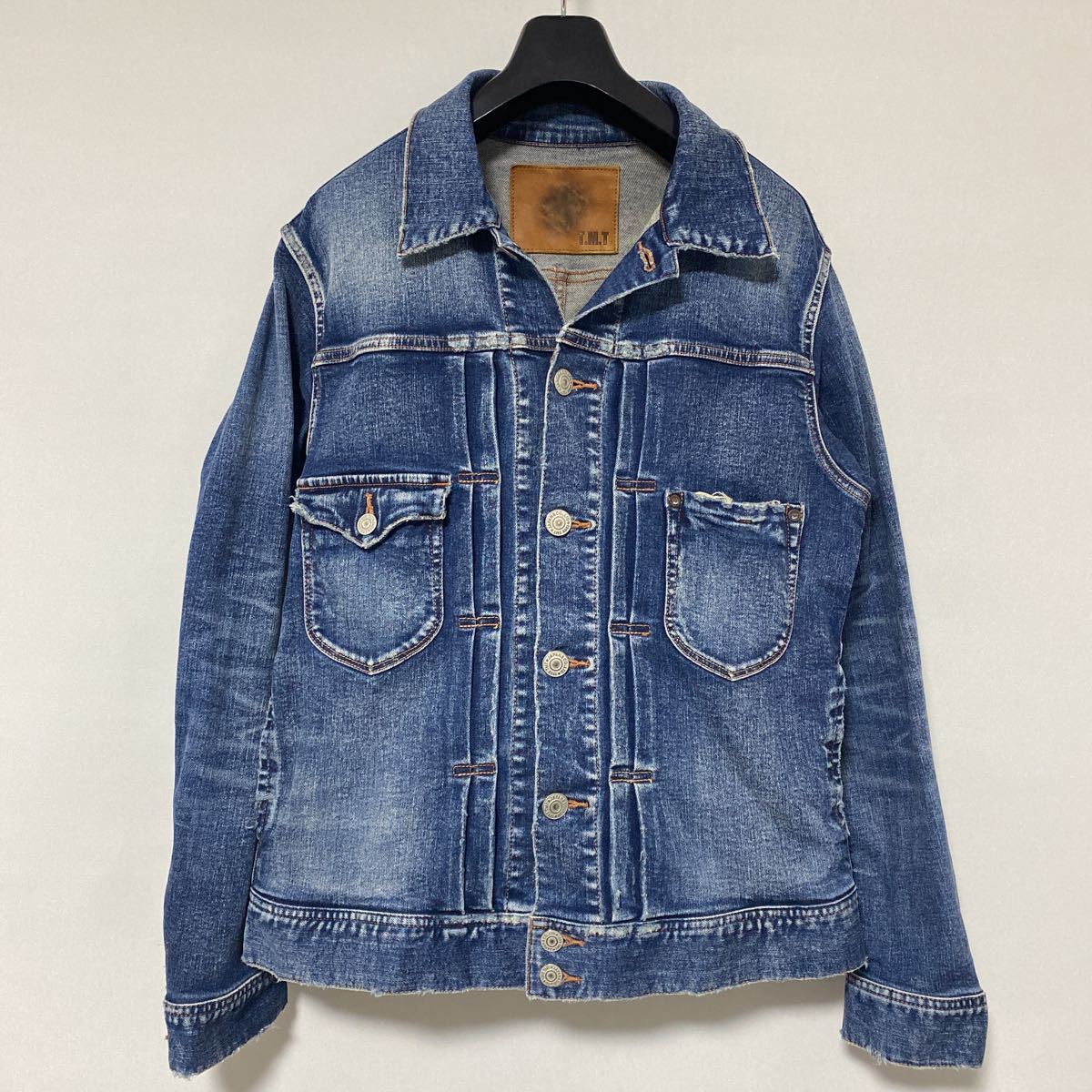 美品 21 ss TMT ダメージ 加工 ストレッチ デニム ジャケット L 507