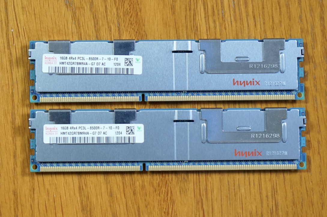 KN2958 Hynix 16GB 4Rx4 PC3L-8500R-7-10-F0 メモリ 2枚セット メモリ | markomarino.com