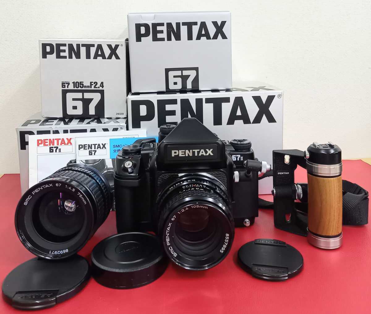 物品 PENTAX 67 smc 1:4.5 75mm グリップ付き sushitai.com.mx