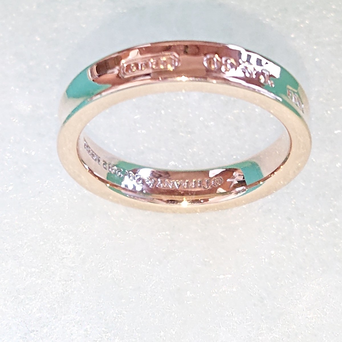 指輪 TIFFANY&Co. ティファニー ナロー リング ルベドメタル 12.5号