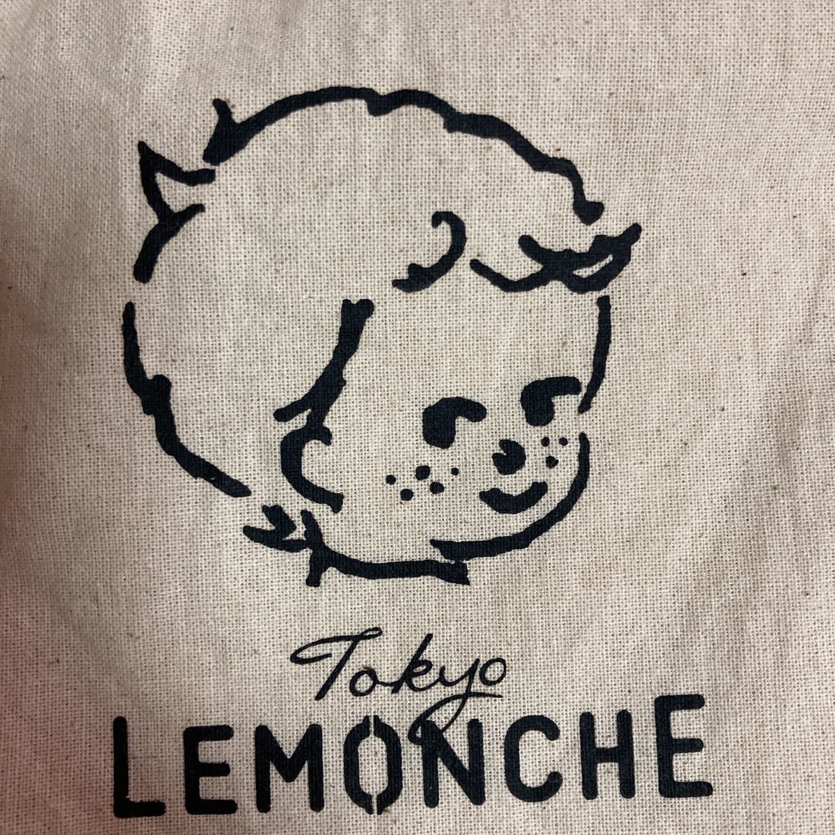 東京レモンチェ　LEMONCHE 巾着　レモン坊や　プリント　綿　コットン　100% オリジナル巾着　限定品　レア　可愛い　巾着のみ　小物入れ_画像10