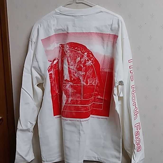 新品正規品THE NORTH FACE長袖Tシャツ(XL)白_画像5