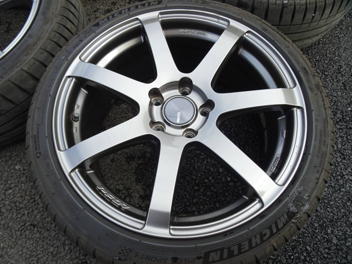 ENKEI エンケイ PF07 18インチ 8J +45 PCD114.3 5H タイヤ 225/40R18