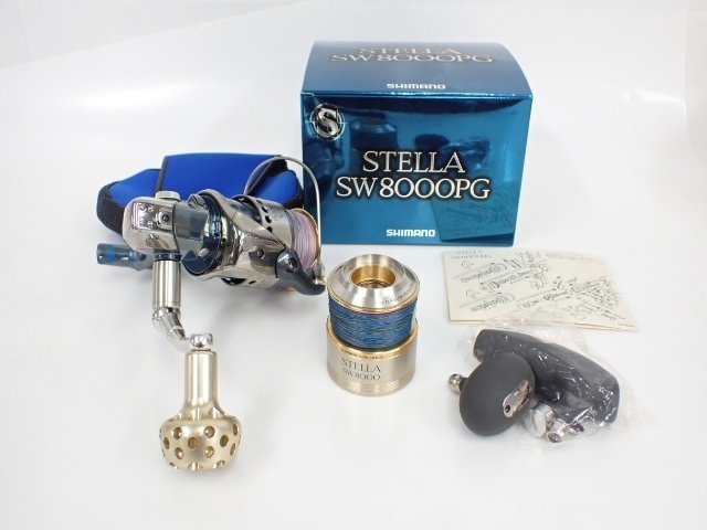 良品】 SHIMANO 01 STELLA SW8000PG カスタムハンドルノブ スピニング