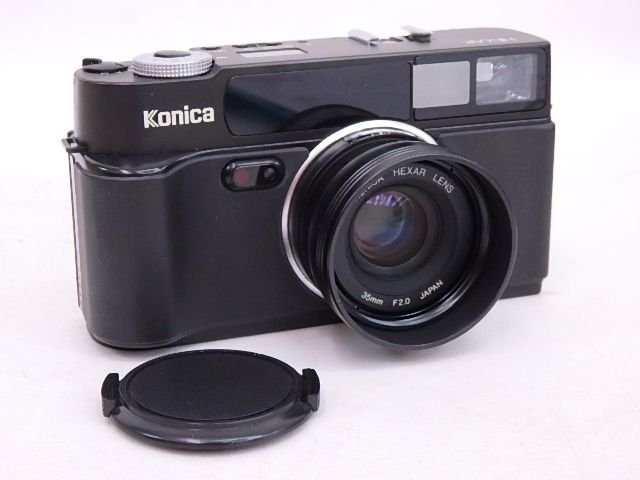 Konica/コニカ レンズ固定式35mm高級コンパクトカメラ HEXAR ブラック