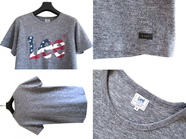  complete sale goods Ciaopanic special order LEE star article flag Logo print T-shirt S... gray CIAOPANIC TYPY Lee collaboration * letter pack post service shipping 