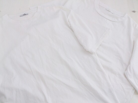 《 WYM LIDNM ウィム バイ リドム まとめ売り2点セット Lサイズのみ 無地 半袖 Tシャツ カットソー メンズ 》 P 1208310003110