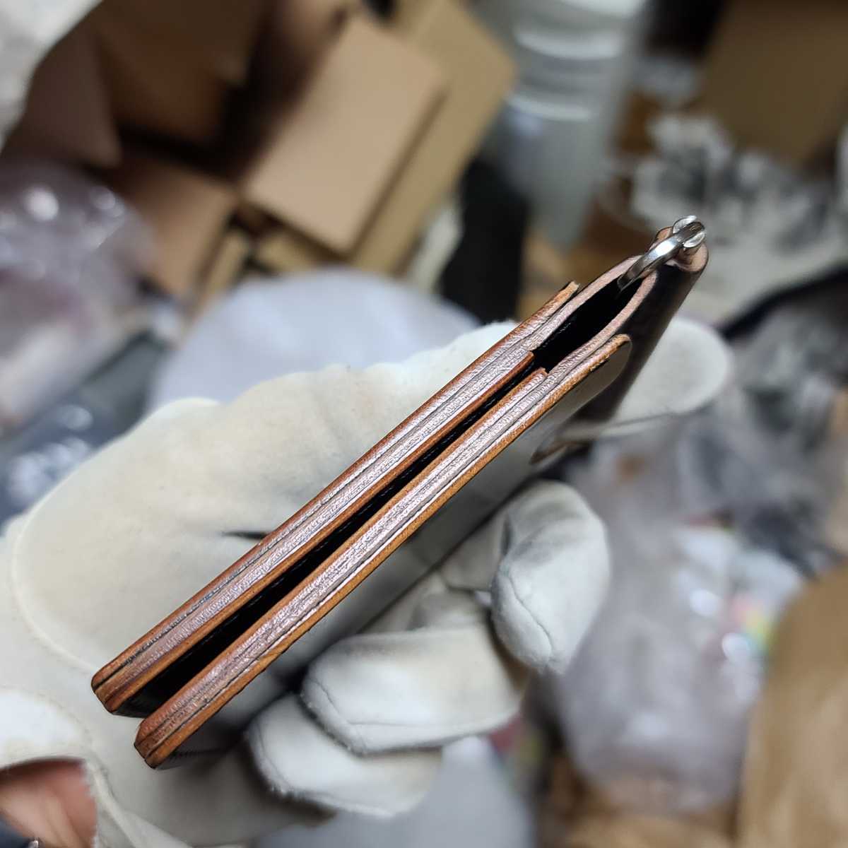 超人気の 新品!交渉可!シェルコードバン,アッシュランドレザー