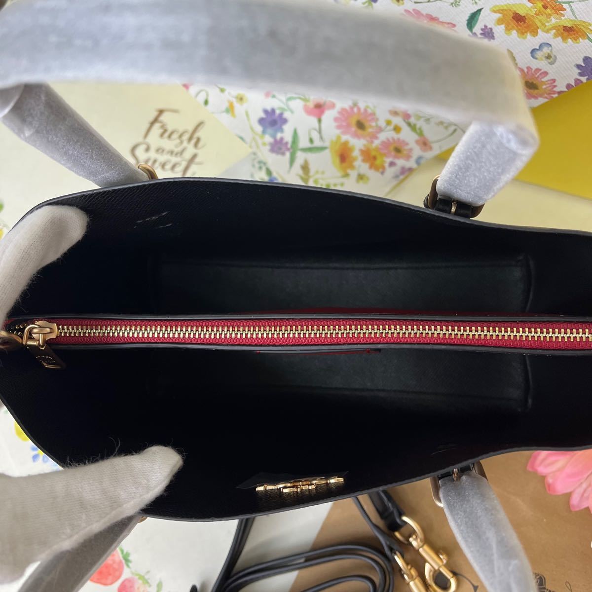 COACH コーチ シグネチャー ダークブラウン ショルダーバッグ  2wayバッグ