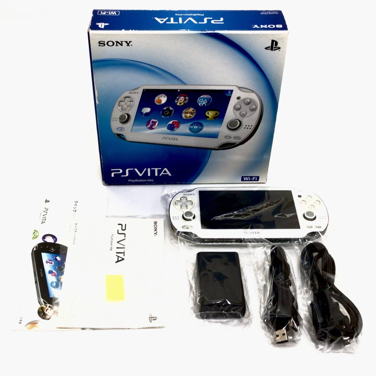 お得大得価 Vitaホワイト Wi-Fi PCH-1000 ZA02 ソフト2本セット cvO4y