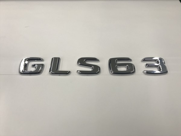  оригинальный такой же вид неоригинальный /GLS63/ задний / эмблема / Benz / объем двигателя / комплектация /GLS Class /AMG/X166/ gelaende /va-gen/ хром / металлизированный 