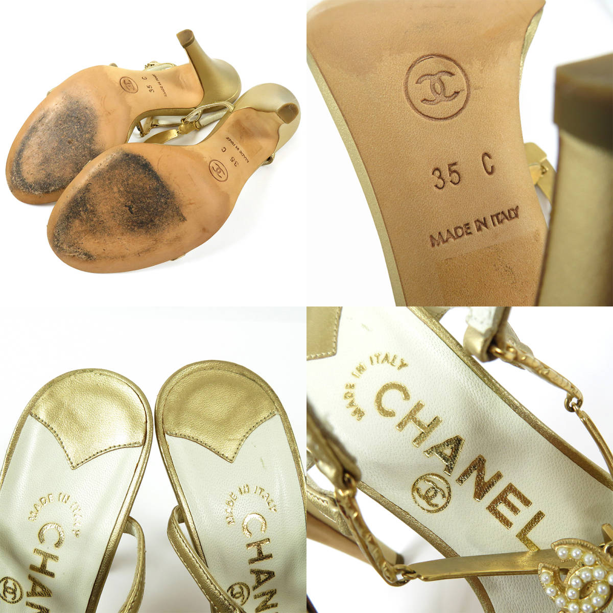 CHANEL シャネル ココマーク イーグル カメリア ヒール サンダル