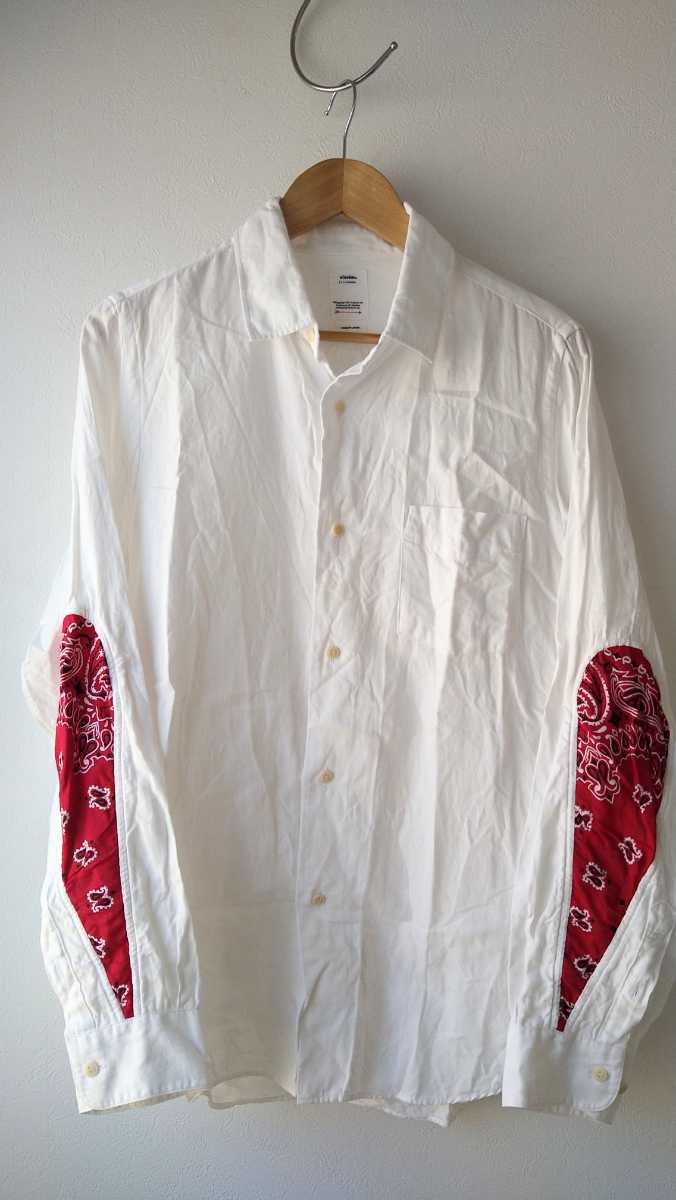 visvim ALBACORE JUMBO SHIRT L/S LUXSIC WHITE size3