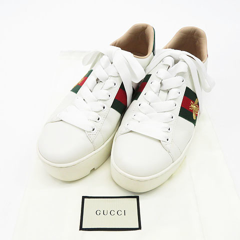 GUCCI グッチ 577573 プラットフォームスニーカー エンブロイダリー