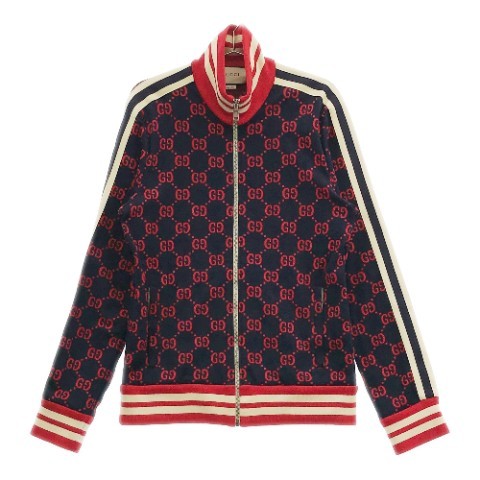 GUCCI グッチ 496919 テクニカルジャケット GG ネイビー系 L
