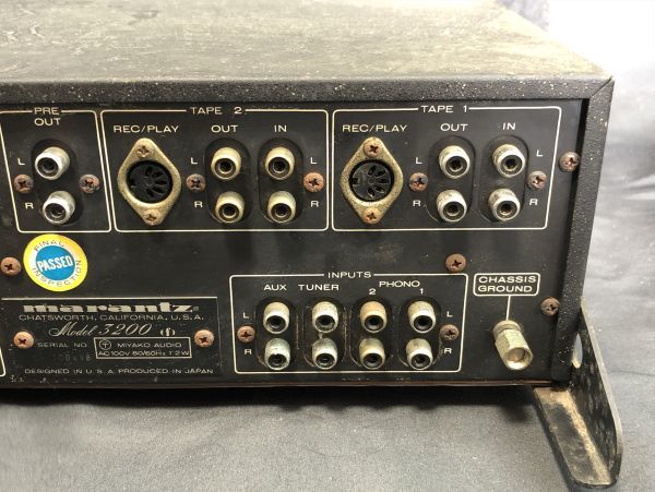 0y1E29_043 marantz マランツ model 3200 Control Stereo Console ステレオプリアンプ 通電OK 現状品