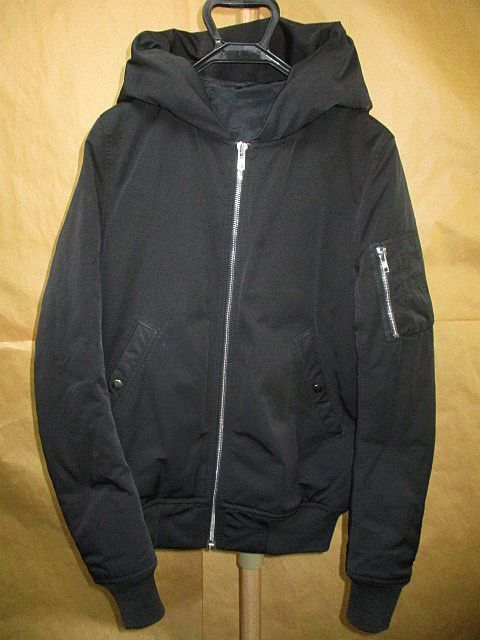 リックオウエンス Rick Owens 15AW フード ダウン MA-1 BOMBER