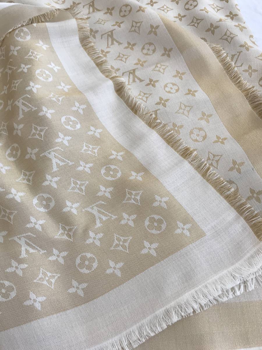 ルイヴィトン LOUIS VUITTON ショール・モノグラム シャイン/ストール