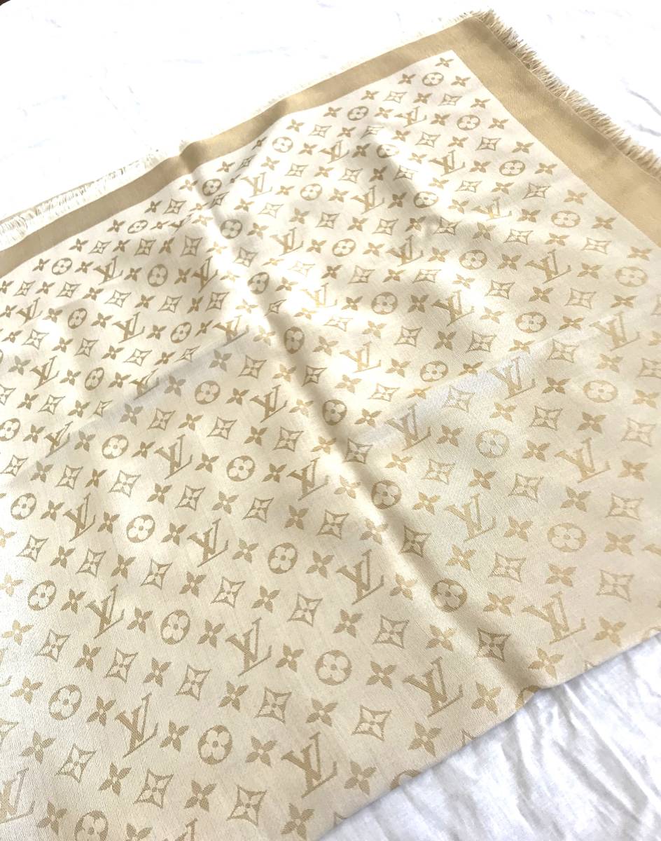 ルイヴィトン LOUIS VUITTON ショール・モノグラム シャイン/ストール