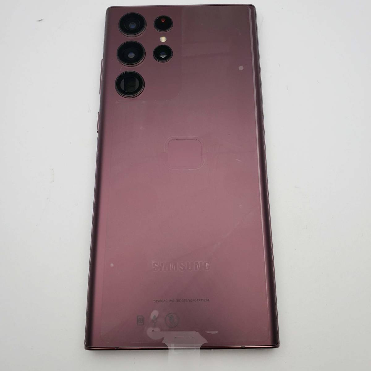 124】美品 Galaxy S22 Ultra 256GB バーガンディ SIMフリー