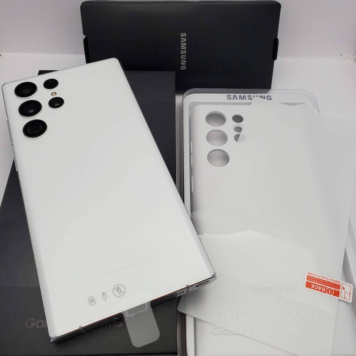 買取り実績 【004】美品 Galaxy S22 Ultra 256GB ホワイト SIMフリー 
