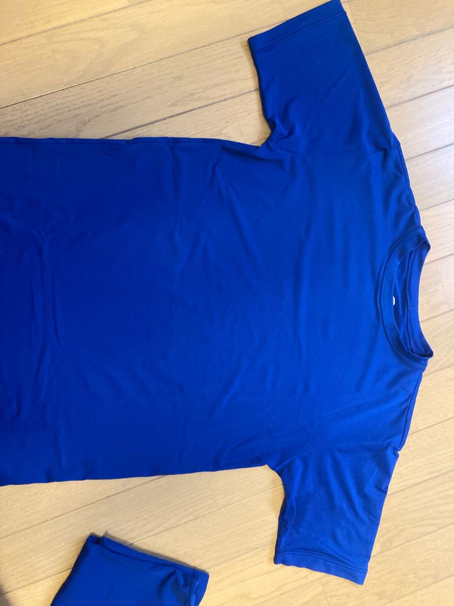 アンダーシャツ 2枚セット 半袖 青 濃い