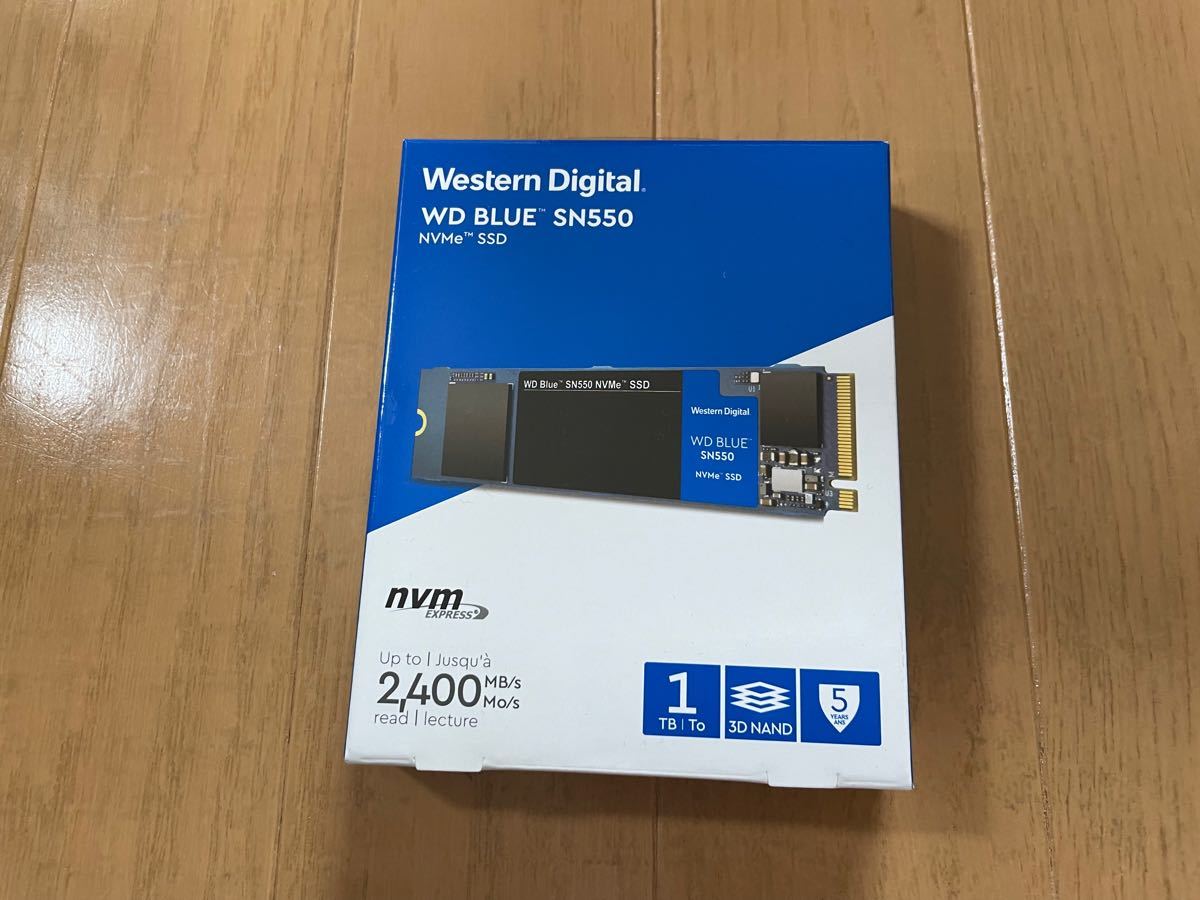 WD Blue SN550 M.2 Type2280 NVMe 1TB】WDS100T2B0C 【開封済・実質未