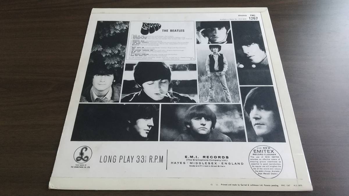 極上美品！ BEATLES RUBBER SOUL UK mono 1st！ ラウドカット盤！