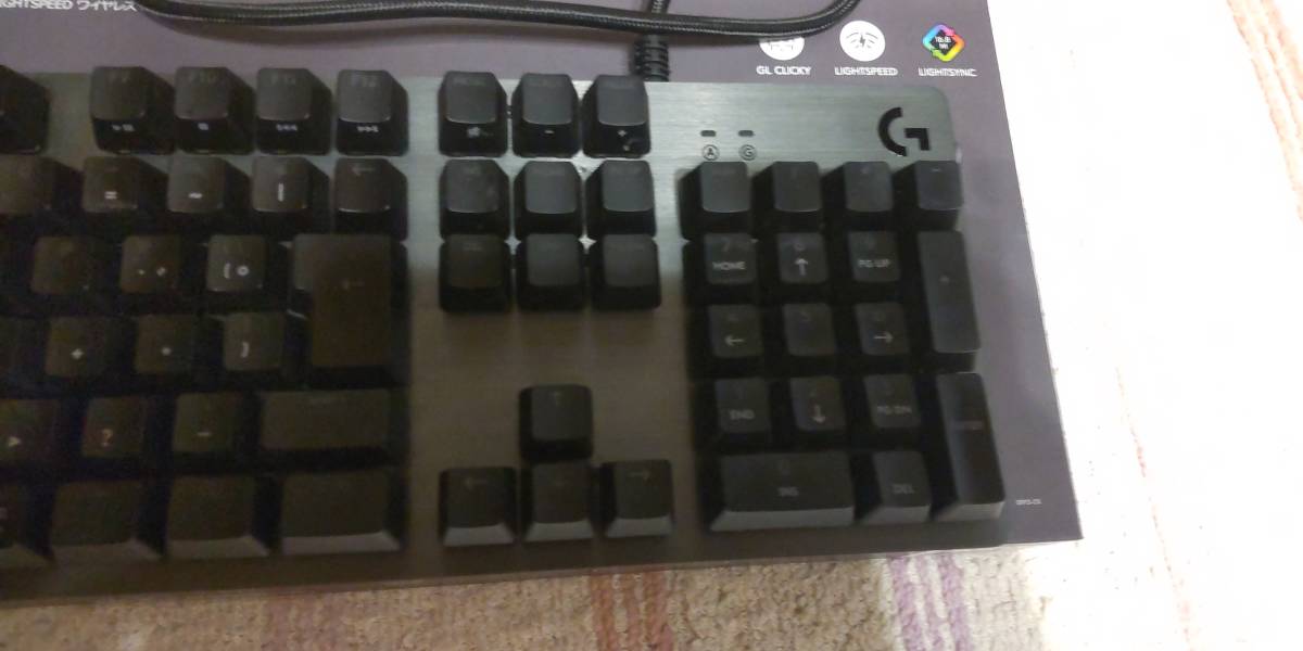 Logicool◆G512 Carbon RGB Mechanical Gaming Keyboard (Clicky) [ブラック]_画像3