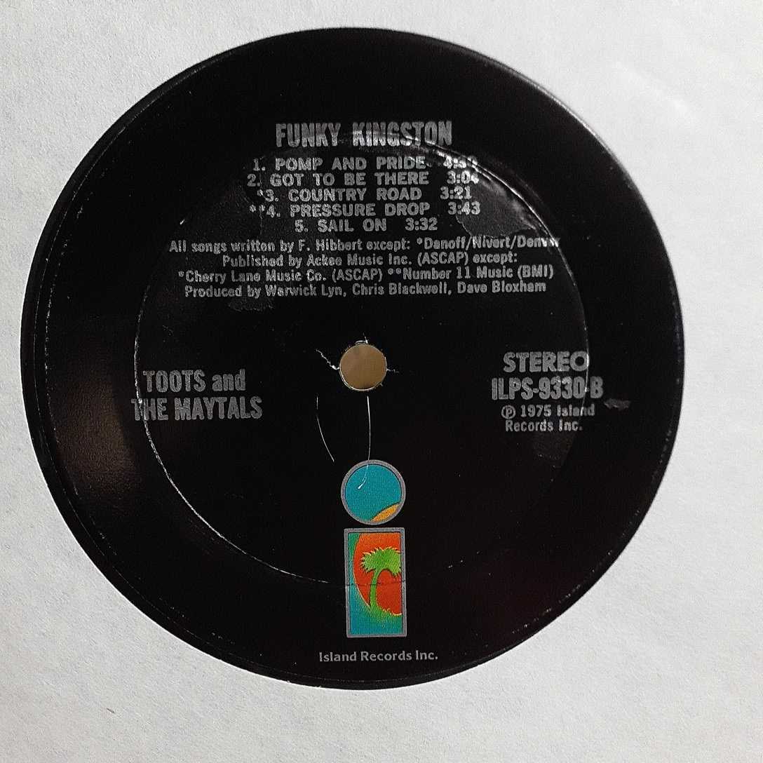 TOOTS & THE MAYTALS / FUNKY KINGSTON /LP/ISLAND/ILPS-9330/REGGAE FUNK,RARE GROOVE,レアグルーヴの画像3