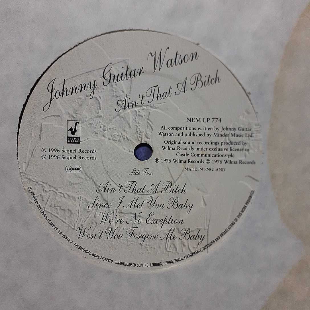 JOHNNY GUITAR WATSON / AIN'T THAT A BITCH /LP/SUPERMAN LOVER/定番ネタ/レアグルーヴ/UK PRESS_画像4