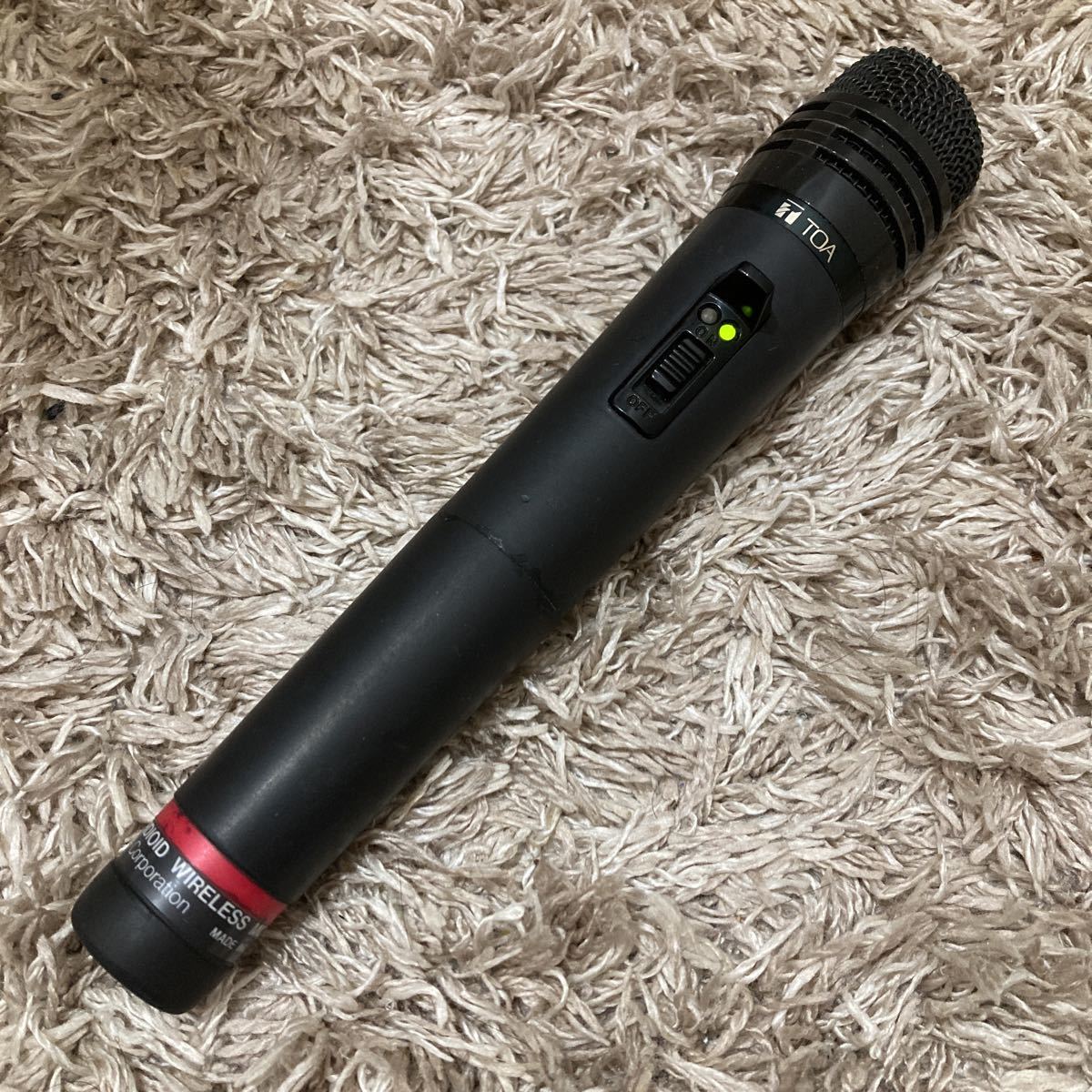 海外 TOA ボーカル用ワイヤレスマイク 黒 〔品番:WM-1265B