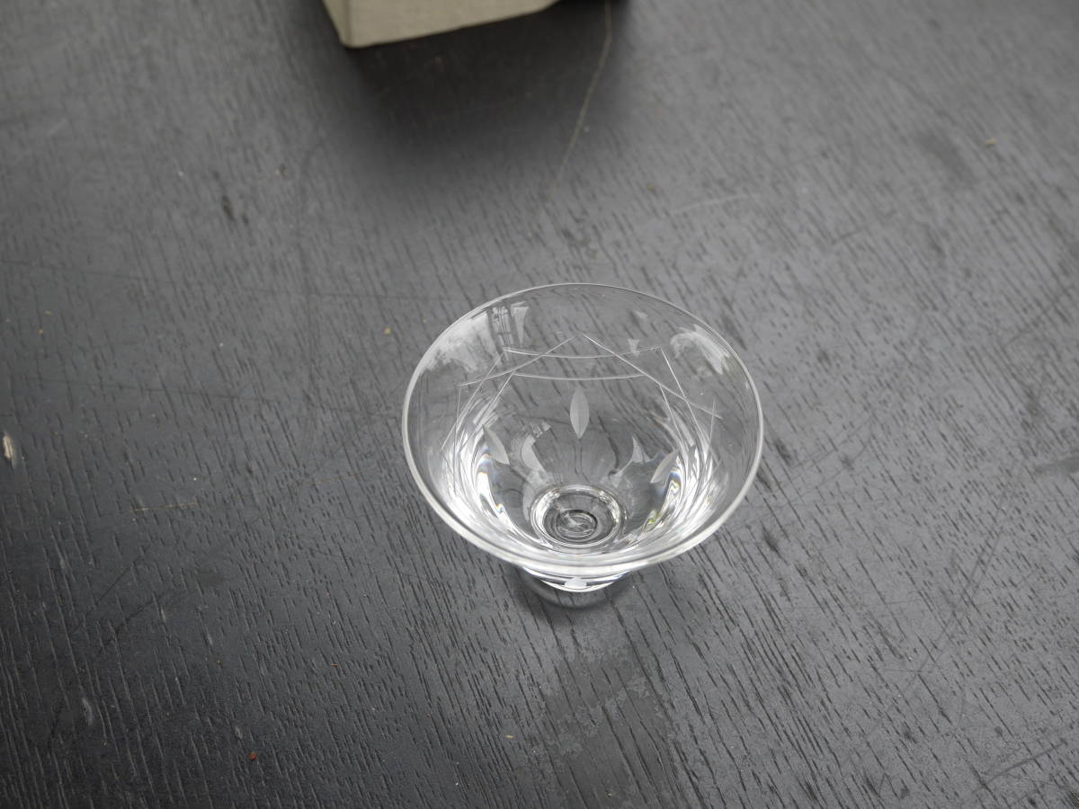 【2S09 】未使用 ガラス盃 瓔珞 HIROTA GLASS JAPAN 江戸切子 KG-8_画像3