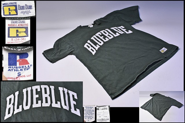 BLUE BLUE ★ ブルーブルー ★ Tシャツ ★ ハリウッドランチマーケット ★ HOLLYWOOD RANCH MARKET ★ S ★ ラッセル ★ 綿100% ★ 中古品_画像1