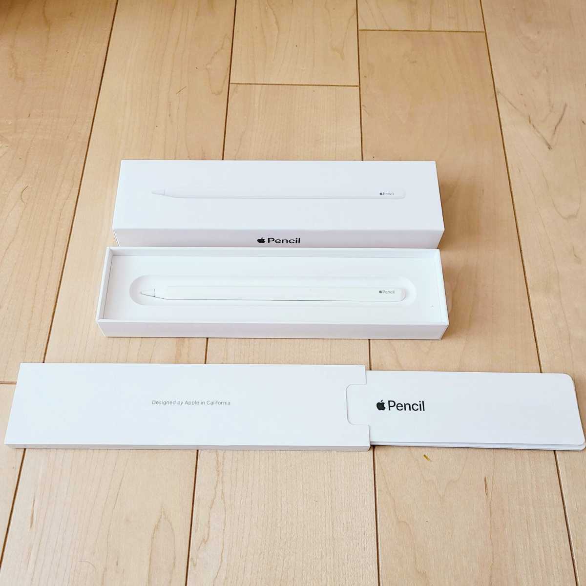 ☆動作確認済み 良品☆ Apple Apple Pencil 箱付き 取扱説明書付き A2051 MU8F2J/A アップルペンシル 第二世代 第2世代