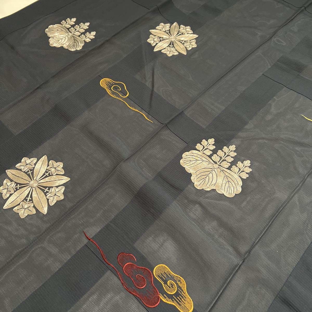 美品 曹洞宗【七条袈裟】両山紋 夏用 紺 刺繍 禅 法要 葬儀 仏具 美品 曹洞宗【七条袈裟】両山紋 夏用 紺 刺繍 禅 法要 葬儀 仏具