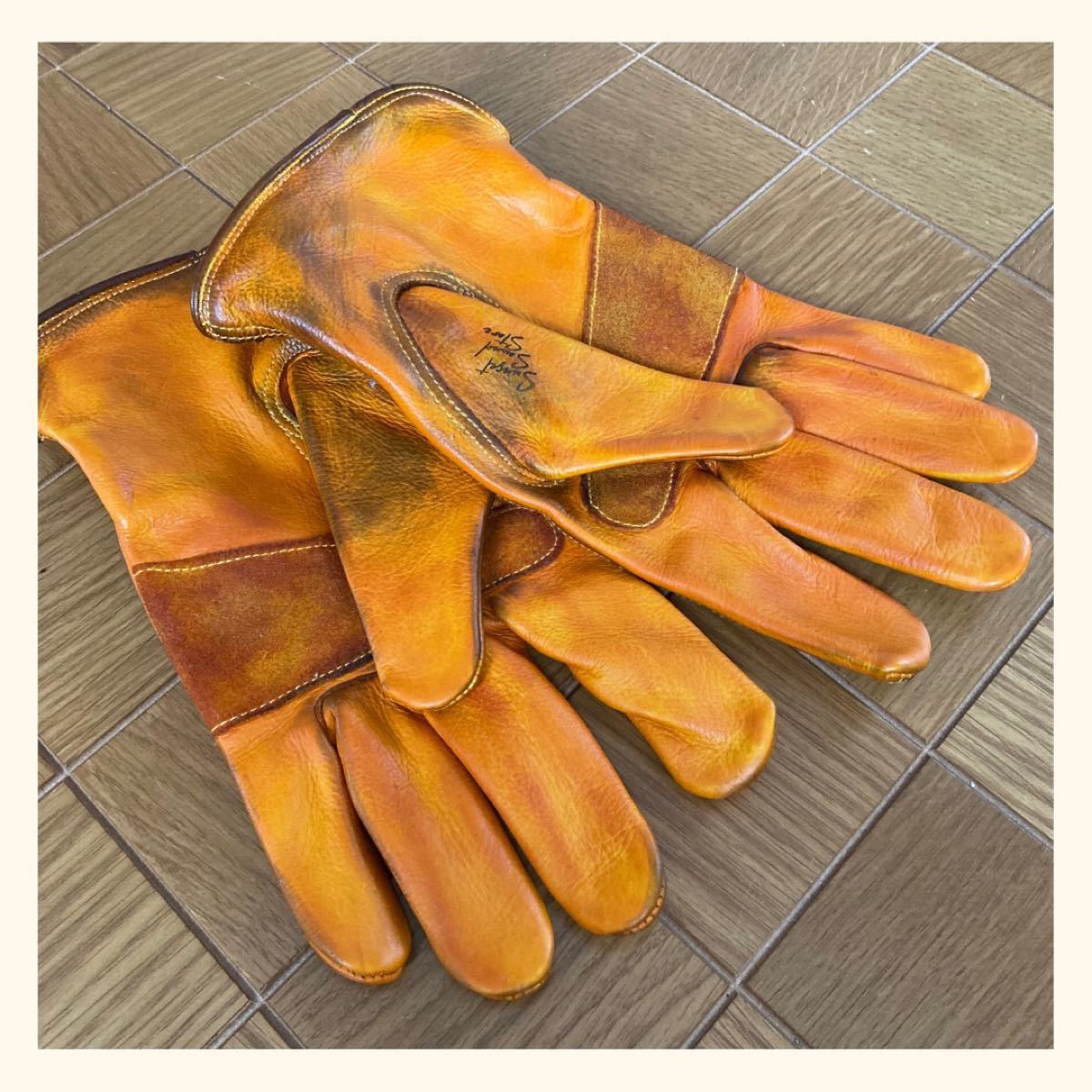 【Sunset Gloves☆】レザー　グローブ　Lサイズ