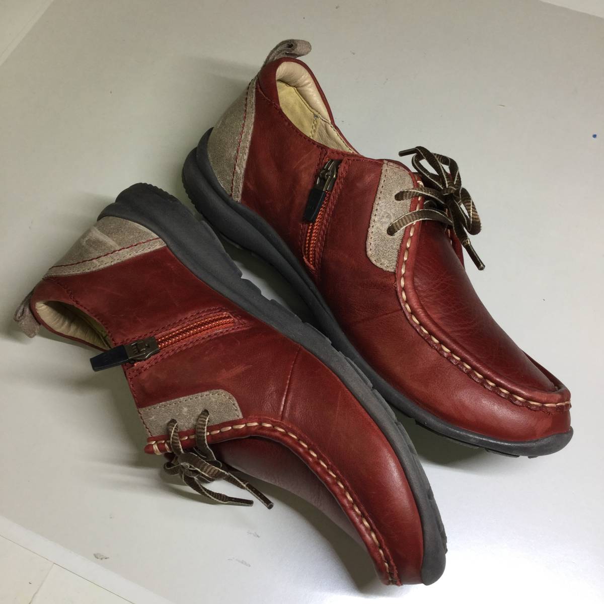 ❤️美品❤️REGAL リーガル チロリアンシューズ 23 サイドジップ HB17 Regal Walker リーガルウォーカー レディース HB17 チロリアン