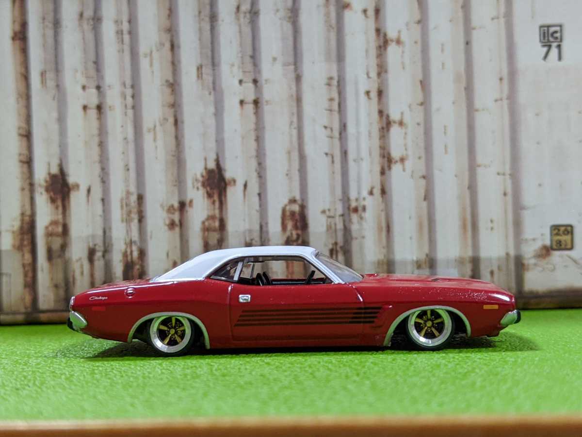 * редкость 1/64 Tomica размер Dodge Challenger модифицировано глубокий обод, низкая подвеска, кроме того различный выставляется!