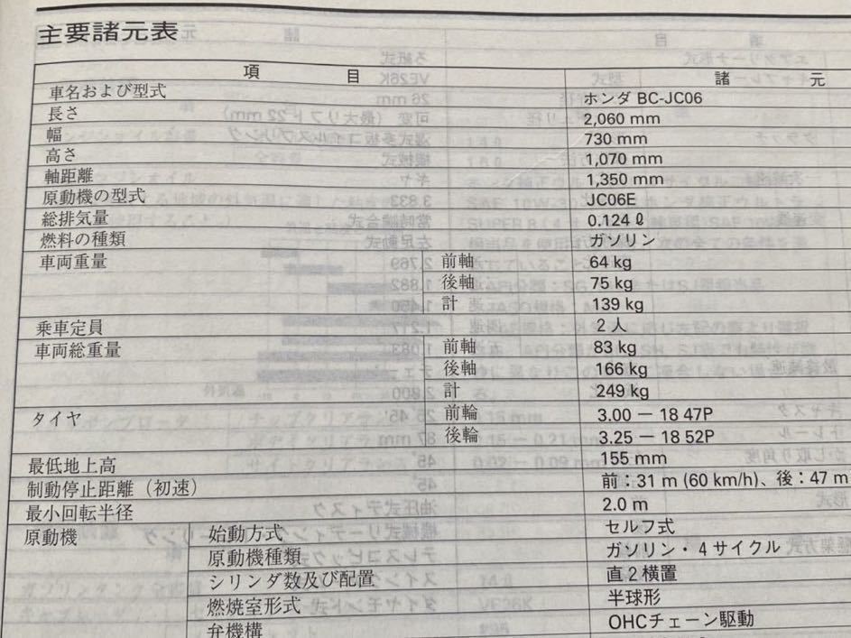 送料無料 CB125T サービスマニュアル CB125T-1(BC-JC06) JC06