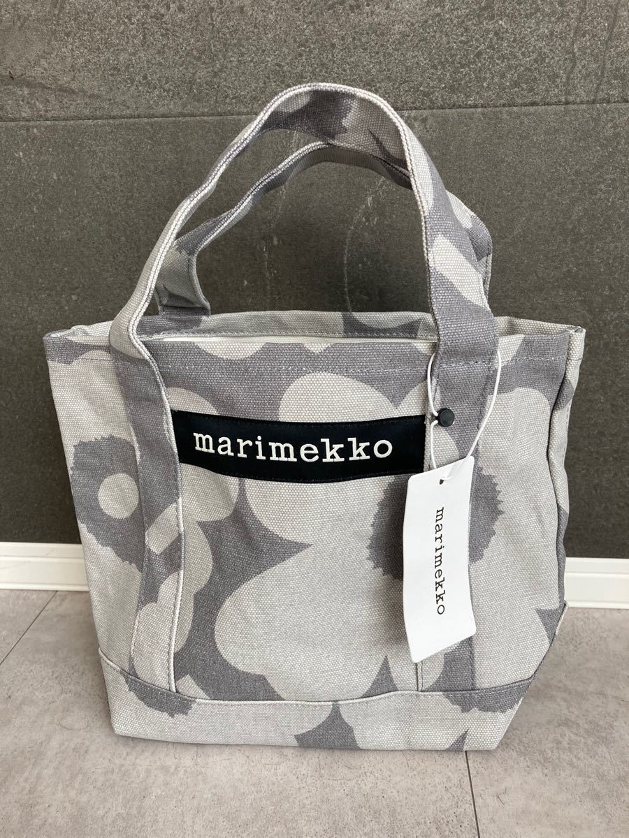 マリメッコ セイディ トートバッグ ライトグレー marimekko ウニッコ