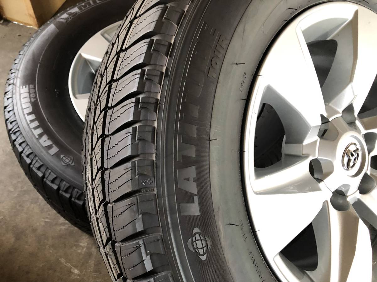 新車外し 150プラド 後期 純正 17インチホイール 139.7-6H タイヤ 4本 新車外し 150プラド 後期 純正 17インチホイール 139.7-6H タイヤ 4本
